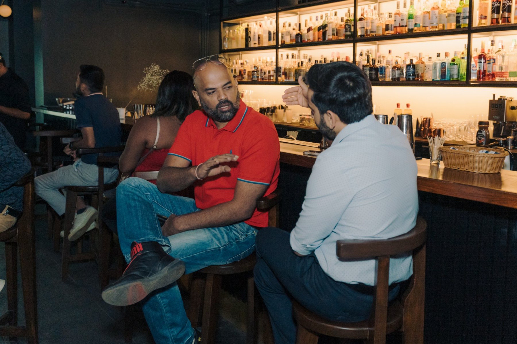 Bar-side discussion